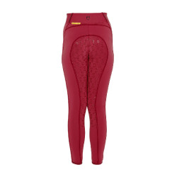Mädchen-Leggings mit Grip und Equestro-Logo Roller Beige