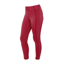 Mädchen-Leggings mit Grip und Equestro-Logo Roller Beige