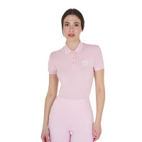 Trainingspolo für Damen aus atmungsaktivem Stoff Equestro Flieder Blau Trainingspolo für Damen aus atmungsaktivem Stoff Equestro Flieder Blau