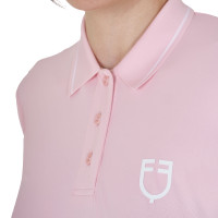 Trainingspolo für Damen aus atmungsaktivem Stoff Equestro Flieder Blau Trainingspolo für Damen aus atmungsaktivem Stoff Equestro Flieder Blau