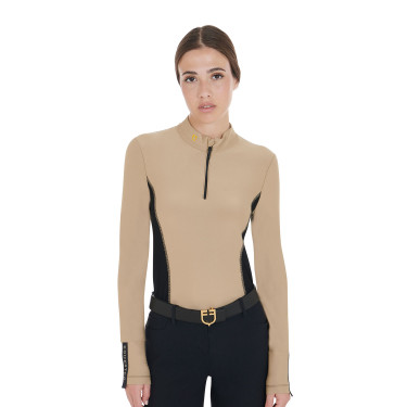 Damen-Trainings-Tech-Poloshirt Langarm Equestro Damen-Trainings-Tech-Poloshirt Langarm Equestro