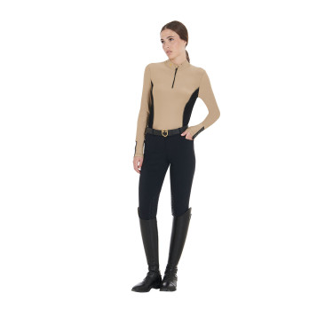 Damen-Trainings-Tech-Poloshirt Langarm Equestro Damen-Trainings-Tech-Poloshirt Langarm Equestro