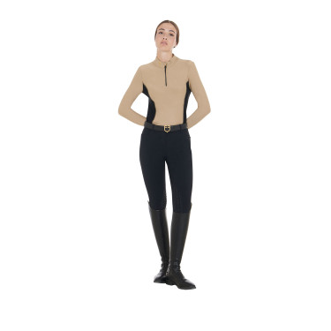 Damen-Trainings-Tech-Poloshirt Langarm Equestro Damen-Trainings-Tech-Poloshirt Langarm Equestro