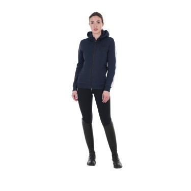 Damen-Kapuzenpullover Equestro mit Reißverschluss Damen-Kapuzenpullover Equestro mit Reißverschluss