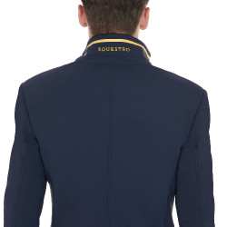 Wettkampfjacket Herren aus Stretchstoff mit Reißverschlusstaschen Equestro Marineblazer Marineblau