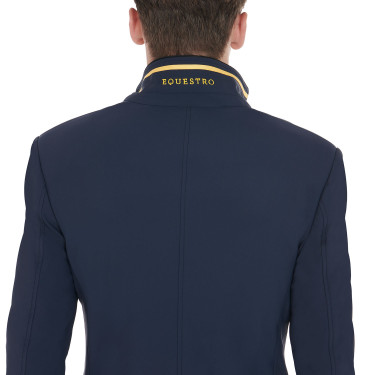 Wettkampfjacket Herren aus Stretchstoff mit Reißverschlusstaschen Equestro Marineblazer Marineblau