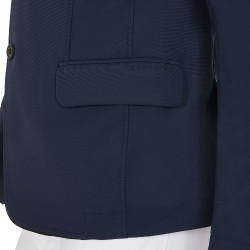 Wettkampfjacket Herren aus Stretchstoff mit Reißverschlusstaschen Equestro Marineblazer Marineblau