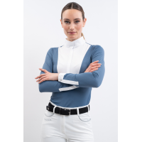 Turnierpolo Harcour Coco Damen Stahlblau