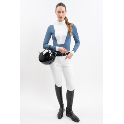 Turnierpolo Harcour Coco Damen Stahlblau