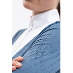 Turnierpolo Harcour Coco Damen Stahlblau