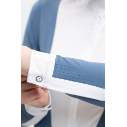 Turnierpolo Harcour Coco Damen Stahlblau