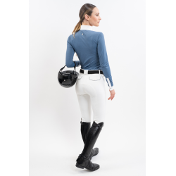 Turnierpolo Harcour Coco Damen Stahlblau