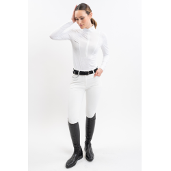 Turnierpolo Harcour Coco Damen Weiß Wei&szlig;