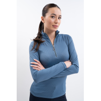 Damen Poloshirt Harcour Breezi Stahlblau