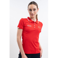 Polo Harcour Douve Damen Swiss Equestrian Friends Rot
