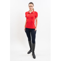 Polo Harcour Douve Damen Swiss Equestrian Friends Rot