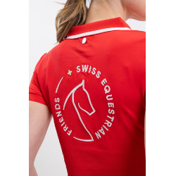 Polo Harcour Douve Damen Swiss Equestrian Friends Rot Polo Harcour Douve Damen Swiss Equestrian Friends Rot