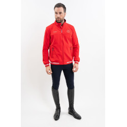 Harcour Menthue Unisex-Jacke Swiss Equestrian Friends Rot