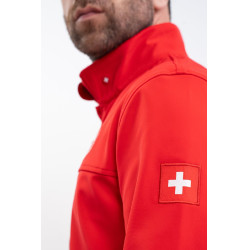 Harcour Menthue Unisex-Jacke Swiss Equestrian Friends Rot