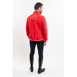 Harcour Menthue Unisex-Jacke Swiss Equestrian Friends Rot