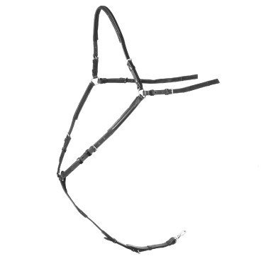 Stübben SideFit Vorderzeug mit abnehmbarem und verstellbarem Martingal Schwarz / schwarz