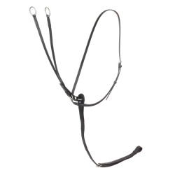 Martingal Stübben mit Ringen Schwarz