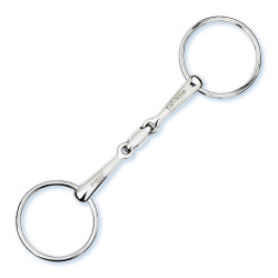 Stübben 2221 Easy Control D-Ring Gebiss mit 2 Ringen, 16 mm Mundstück