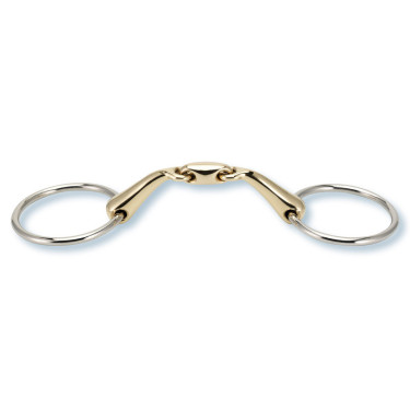 Stübben 2223 anatomisches Gebiss mit 2 Ringen, 16 mm Mundstück