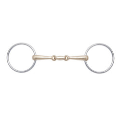 Stübben 2-Ring-Gebiss 2424 dicker Mundstück 14 mm
