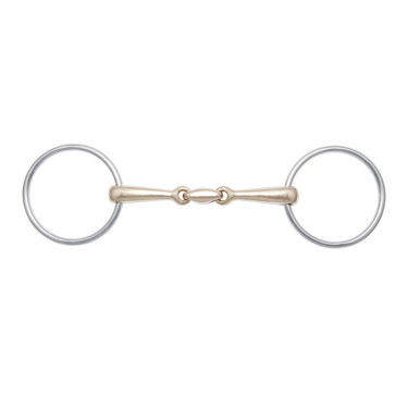 Stübben 2-Ring-Gebiss 2424 dicker Mundstück 14 mm