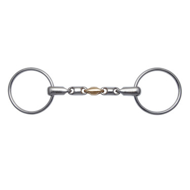 Stübben 2457 Wassertrense mit 2 Ringen Waterford Max Relax aus weichem Kupfer, 16 mm Gebissstärke Stübben 2457 Wassertrense mit 2 Ringen Waterford Max Relax aus weichem Kupfer, 16 mm Gebissstärke