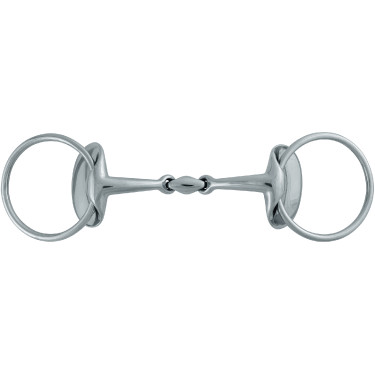 Stübben Gebiss 2462 2 Ringe Argant-Flügel 14 mm Mundstück
