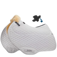 Stübben Springsattelpad mit Lammfell Streamline Close Contact Weiß Weiß Stübben Springsattelpad mit Lammfell Streamline Close Contact Weiß Weiß