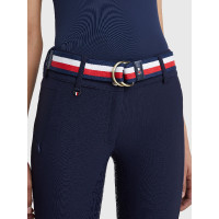 Tommy Hilfiger Equestrian Global gestreifter Damengürtel Marineblau Tommy Hilfiger Equestrian Global gestreifter Damengürtel Marineblau