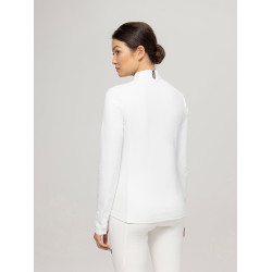 Turniershirt Tommy Hilfiger Equestrian Charlotte Damen Langarm Weiß Wei&szlig;