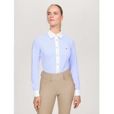 Tommy Hilfiger Equestrian Essex Stretch Oxford Langarmhemd Damen Tommy Hilfiger Equestrian Essex Stretch Oxford Langarmhemd Damen