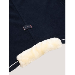 Tommy Hilfiger Equestrian Oxford Fleece-Decke Marineblau