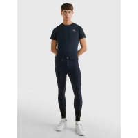 Tommy Hilfiger Equestrian Pro Herrenreithose mit Kniebesatz Weiß Wei&amp;amp;amp;amp;amp;szlig;