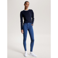 Tommy Hilfiger Equestrian Queens Denim Damenreithose mit Vollbesatz Erbe Blau Tommy Hilfiger Equestrian Queens Denim Damenreithose mit Vollbesatz Erbe Blau