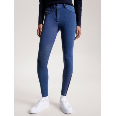 Tommy Hilfiger Equestrian Queens Denim Damenreithose mit Kniegrip Tommy Hilfiger Equestrian Queens Denim Damenreithose mit Kniegrip