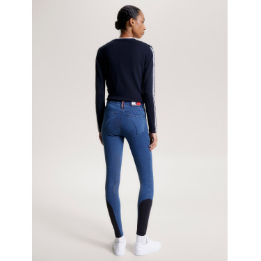 Tommy Hilfiger Equestrian Queens Denim Damenreithose mit Kniegrip Tommy Hilfiger Equestrian Queens Denim Damenreithose mit Kniegrip