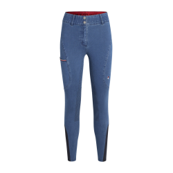 Tommy Hilfiger Equestrian Texas Denim Vollbesatz Damenreithose