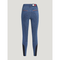 Tommy Hilfiger Equestrian Texas Denim Vollbesatz Damenreithose Erbe Blau