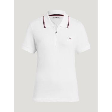 Damen Kurzarm-Zip-Polo Tommy Hilfiger Equestrian Camden Damen Kurzarm-Zip-Polo Tommy Hilfiger Equestrian Camden