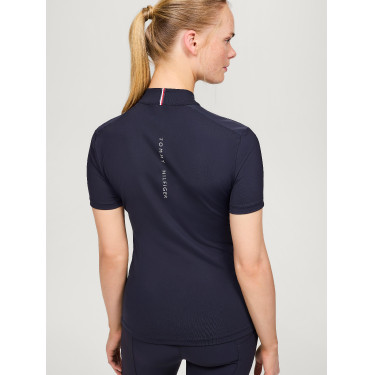 Tommy Hilfiger Equestrian Genoa Damen-Trainingspolo Marineblau Tommy Hilfiger Equestrian Genoa Damen-Trainingspolo Marineblau