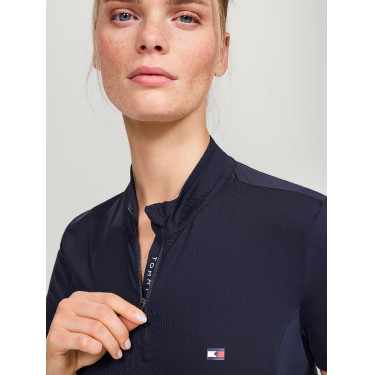Tommy Hilfiger Equestrian Genoa Damen-Trainingspolo Marineblau Tommy Hilfiger Equestrian Genoa Damen-Trainingspolo Marineblau