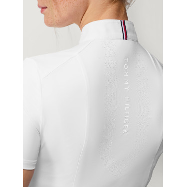 Turniershirt Tommy Hilfiger Equestrian Avon Damen Kurzarm Weiß Weiß Turniershirt Tommy Hilfiger Equestrian Avon Damen Kurzarm Weiß Weiß