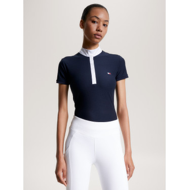 Turnierpolo Tommy Hilfiger Equestrian Chelsea Cooling Kurzarm Damen Turnierpolo Tommy Hilfiger Equestrian Chelsea Cooling Kurzarm Damen
