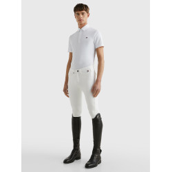 Tommy Hilfiger Equestrian Fresh Air Performance Kurzarm-Turnierpolo für Herren Weiß Weiß Tommy Hilfiger Equestrian Fresh Air Performance Kurzarm-Turnierpolo für Herren Weiß Weiß