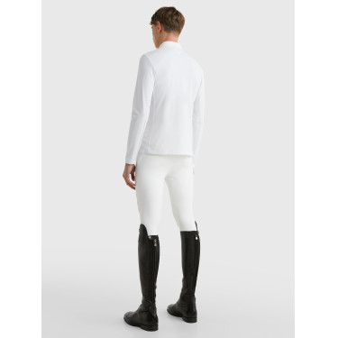 Tommy Hilfiger Equestrian Fresh Air Performance Herren-Turnierpolo mit langen Ärmeln Tommy Hilfiger Equestrian Fresh Air Performance Herren-Turnierpolo mit langen Ärmeln